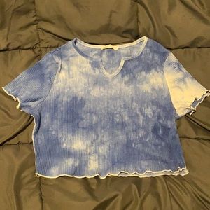 Cropped Sky Blue Shirt Size L